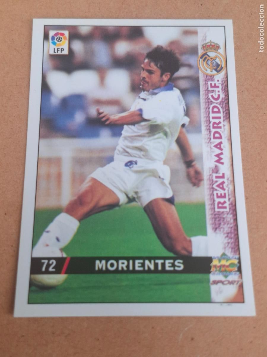 Football Stickers: MUNDICROMO 98 99 1998 1999 - 72 MORIENTES - REAL MADRID (CV)