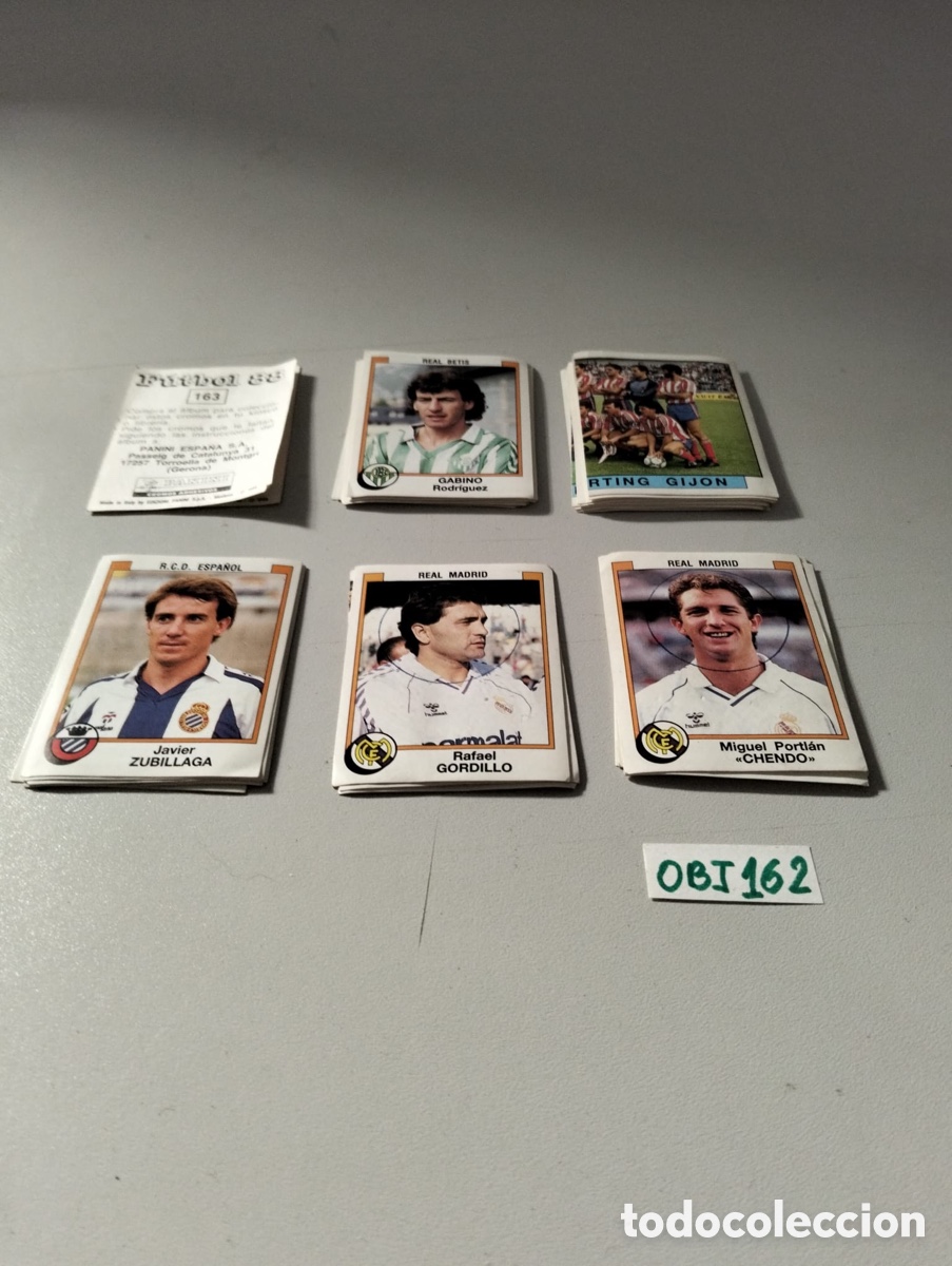Cromos de f&uacute;tbol: Lote de 37 cromos a&ntilde;o 88