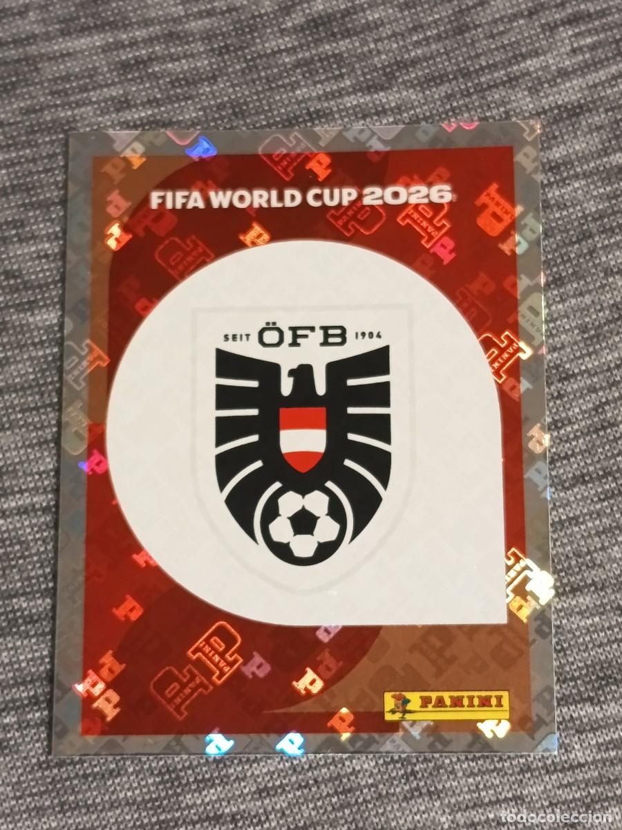 Cromos de f&uacute;tbol: ESCUDO AUSTRIA AUT 1 STICKER MUNDIAL 2026 PANINI FIFA WORLD CUP NUEVO