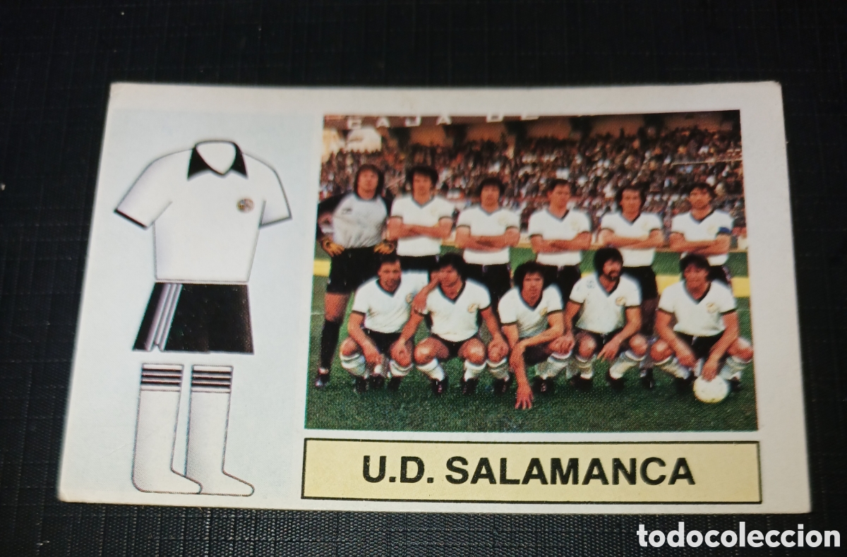 Cromos de f&uacute;tbol: Cromo Alineaciones U.D. Salamanca Ed. Este Liga 1982 1983 82-83 Sin pegar, nunca pegado