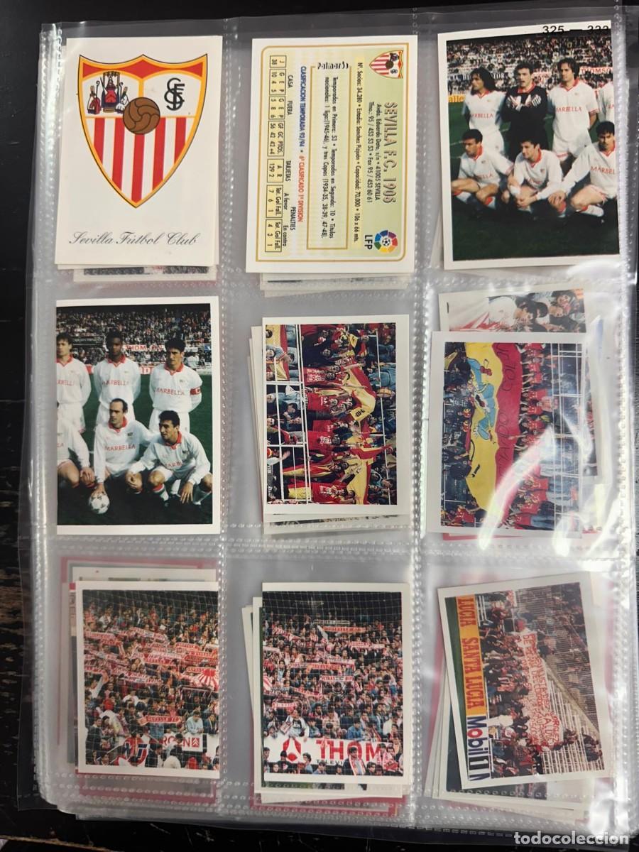 Cromos de f&uacute;tbol: 338 Cromos diferentes Coleccion Avanzada Oficial Sevilla 1995 sin pegar
