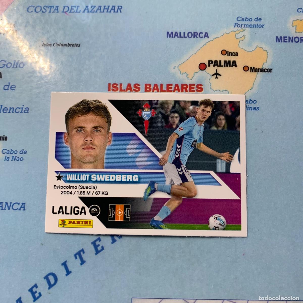 Fu&szlig;ball-Sticker: Swedberg n&uacute;mero 16 del Celta cromo de la liga este 26-27 2026-2027