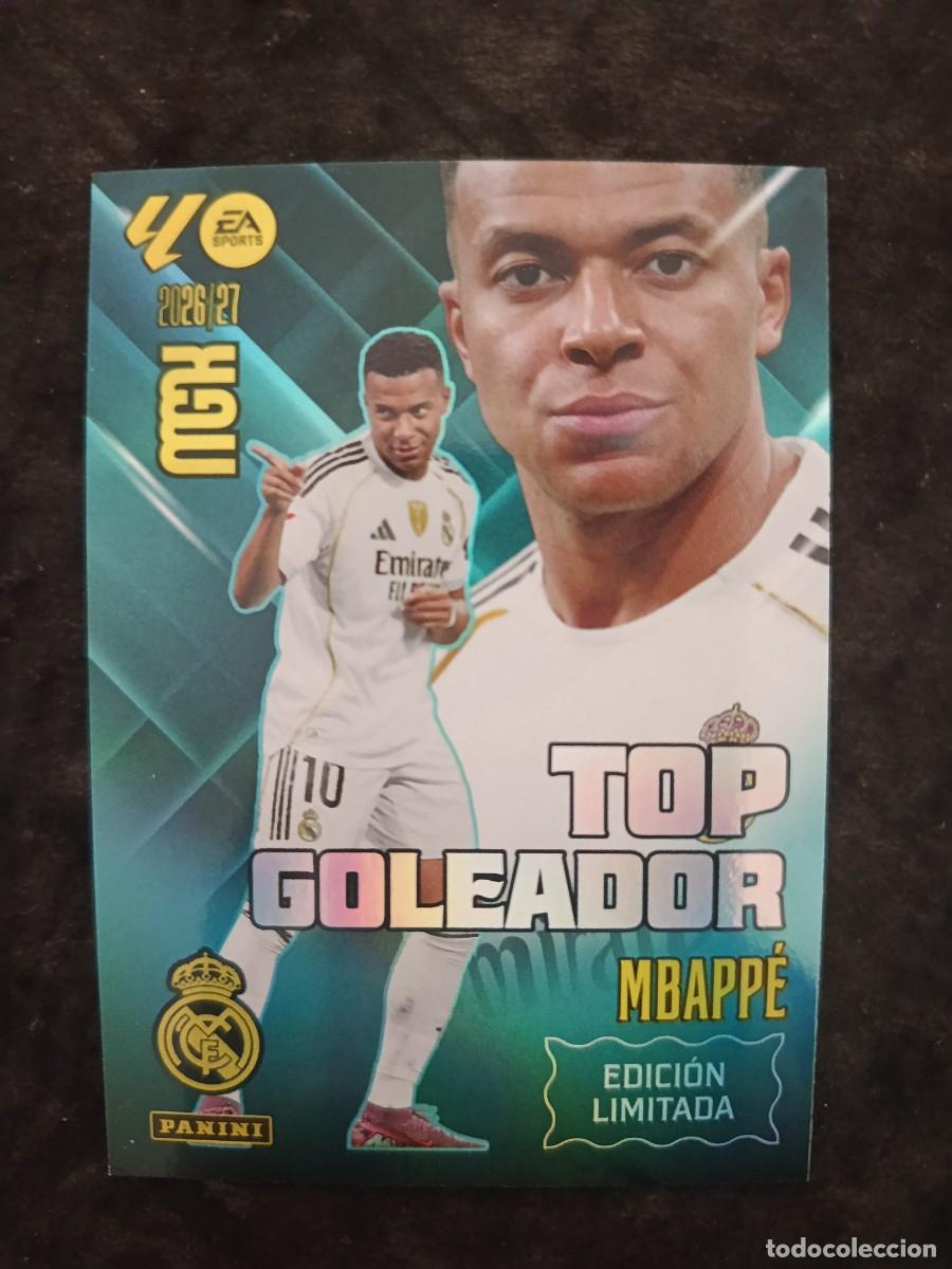 Cromos de Futebol: MGK 2026/27 MEGACRACKS PANINI. #MBAPPE &rdquo;TOP GOLEADOR - EDICI&Oacute;N LIMITADA&rdquo; R.MADRID.