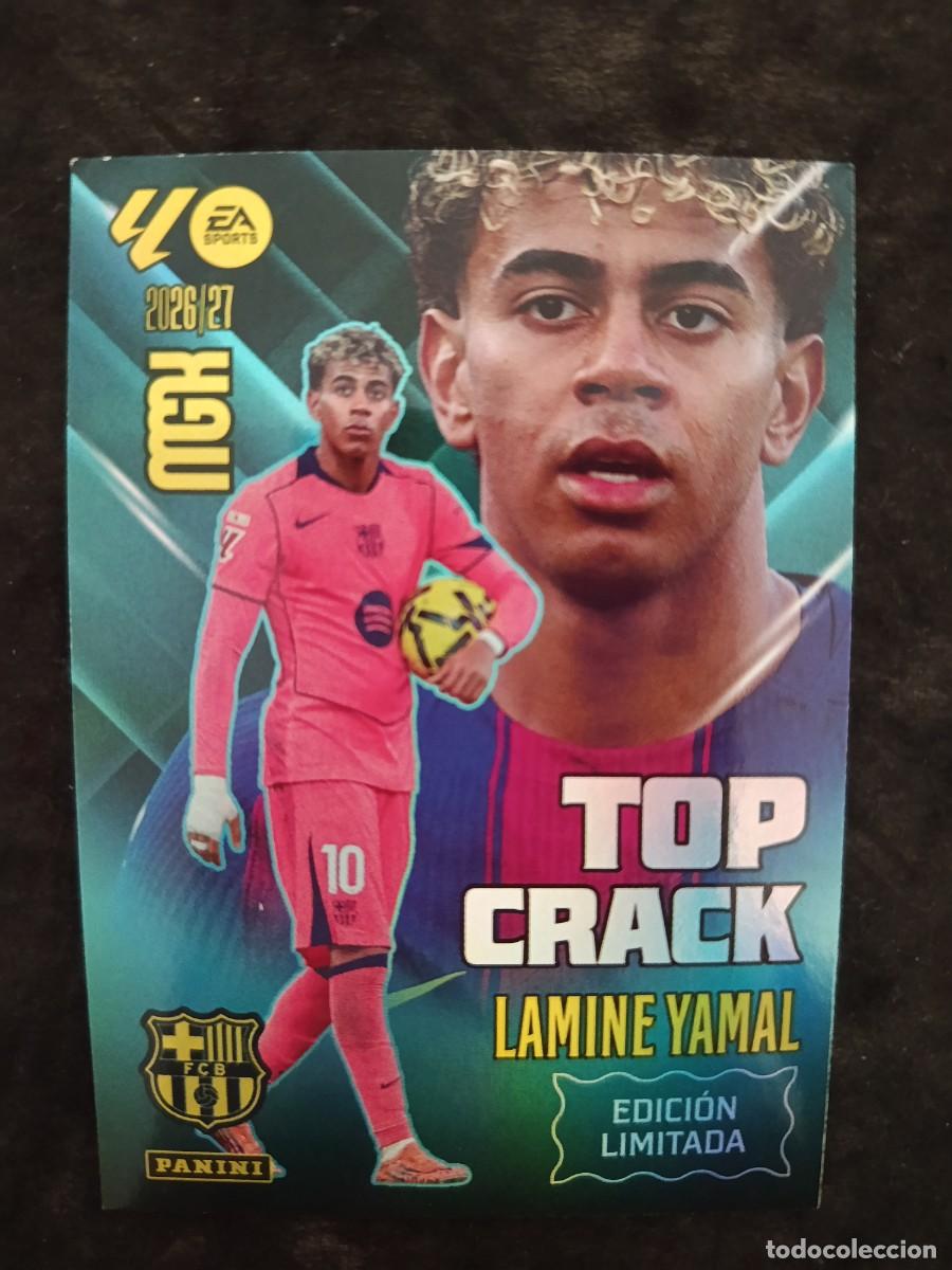 Football Stickers: MGK 2026/27 MEGACRACKS PANINI. #LAMINE YAMAL &rdquo;TOP CRACK - EDICI&Oacute;N LIMITADA&rdquo; FC. BARCELONA.