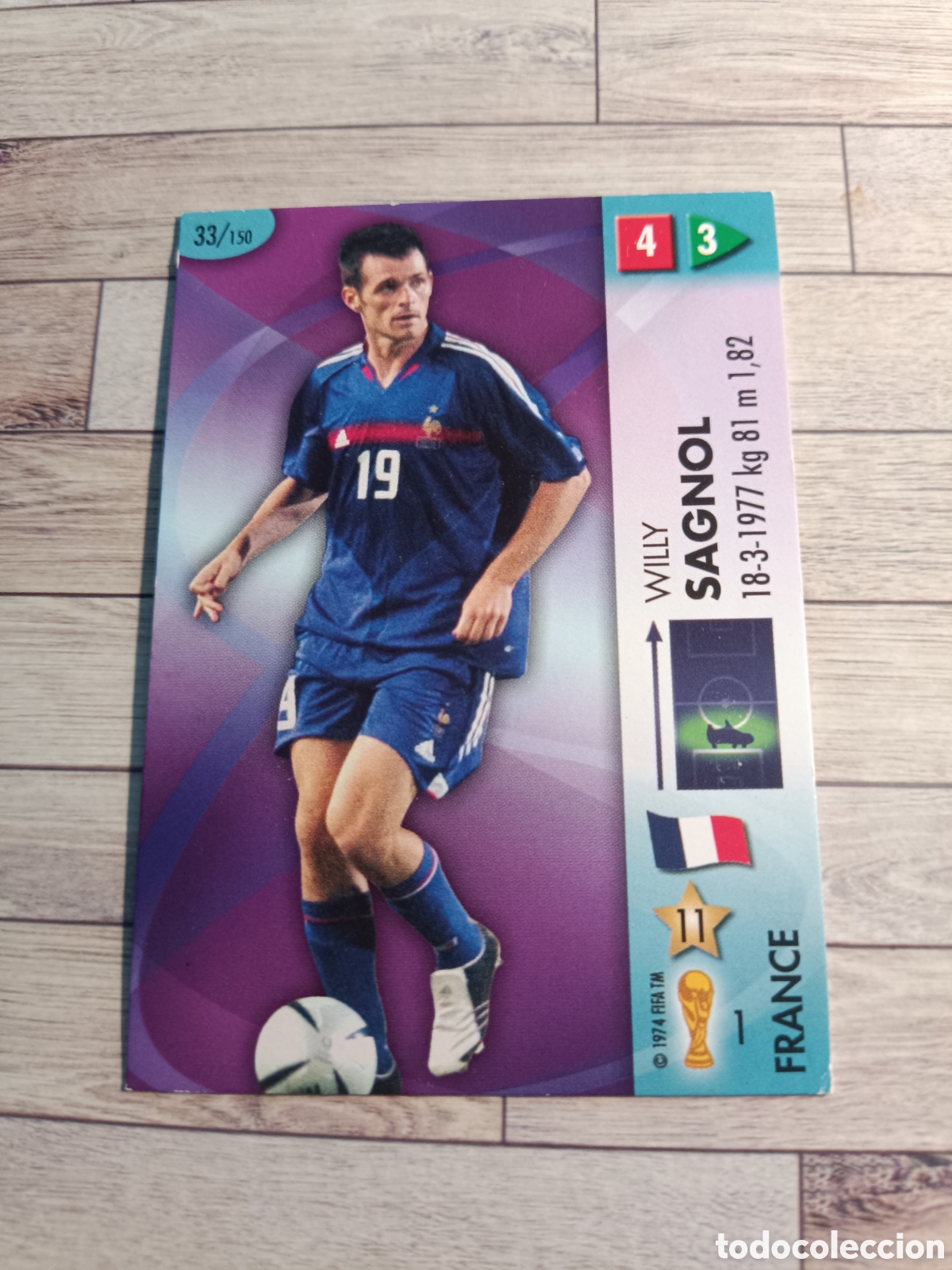 Cartes &agrave; collectionner de Football: 33 WILLY SAGNOL FRANCIA FRANCE MUNDIAL 2006 GOAAAL PANINI WORLD CUP COPA DEL MUNDO GERMANY ALEMANIA