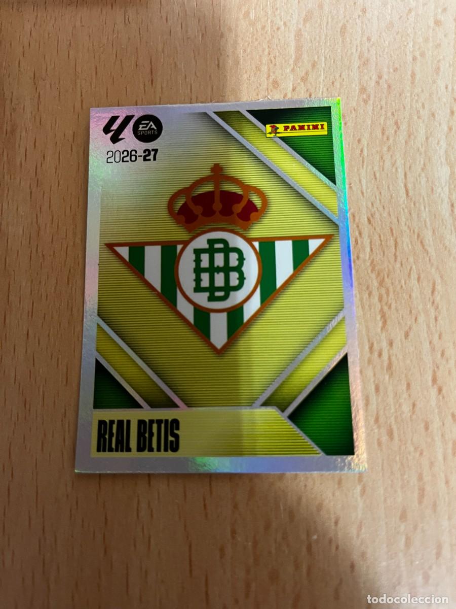 Cartes &agrave; collectionner de Football: LIGA ESTE 2026 2027 26 27 PANINI N&ordm; 1 ESCUDO BETIS
