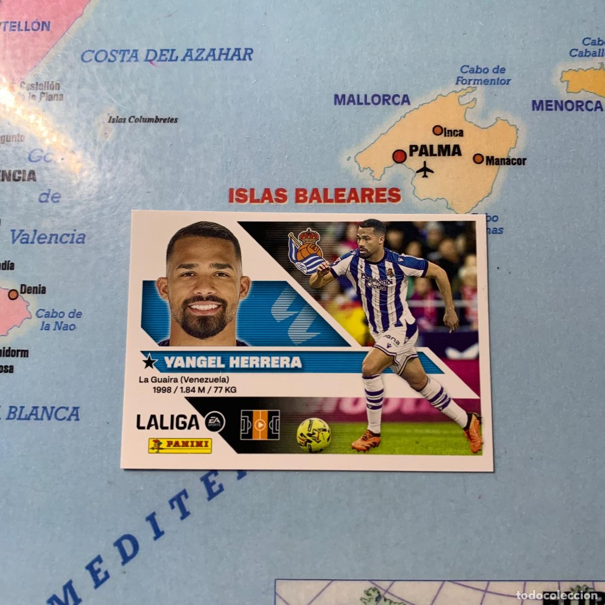 Cartes &agrave; collectionner de Football: Yangel Herrera n&uacute;mero 13A de la Real Sociedad cromo liga este 26-27 2026-2027