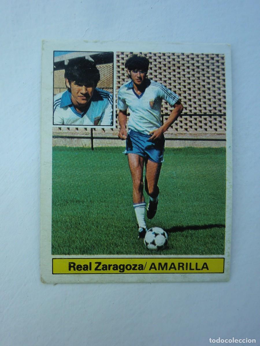 Football Stickers: Cromo de f&uacute;tbol LIGA ESTE 81-82 1981-1982: AMARILLA (Zaragoza), coloca