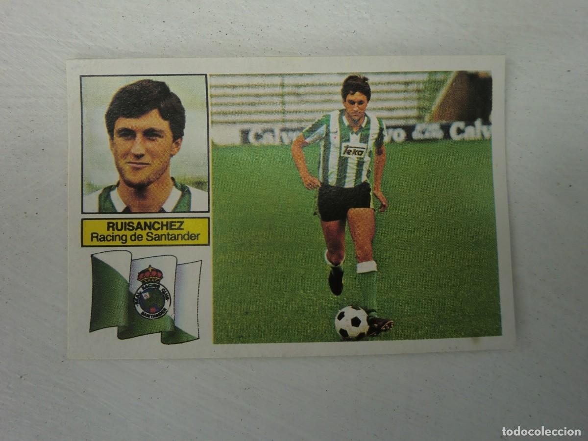 Cromos de f&uacute;tbol: Cromo de f&uacute;tbol LIGA ESTE 82-83 1982-1983: RUIS&Aacute;NCHEZ (Racing de Santander), coloca