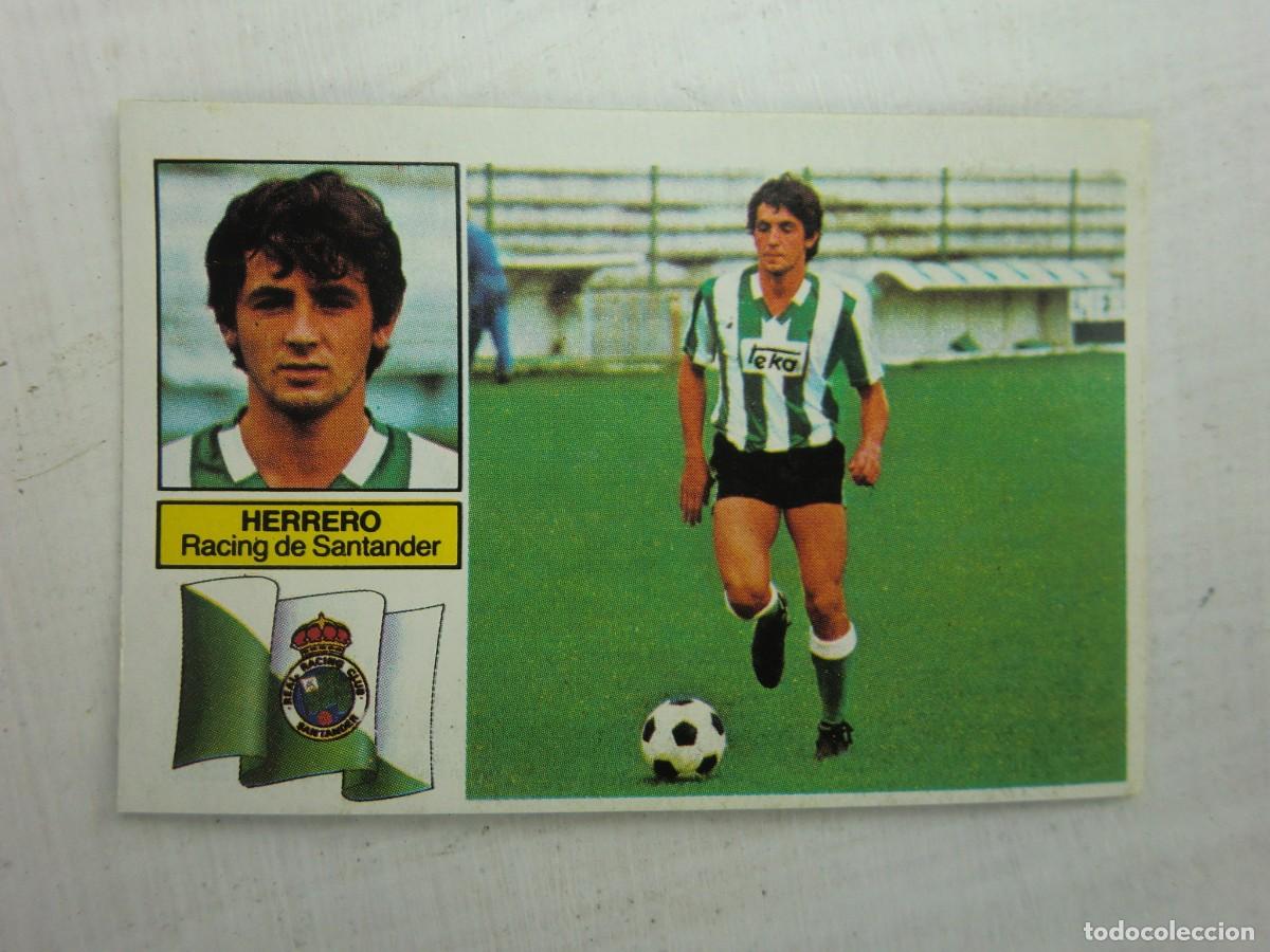 Cromos de f&uacute;tbol: Cromo de f&uacute;tbol LIGA ESTE 82-83 1982-1983: HERRERO (Racing de Santander), coloca