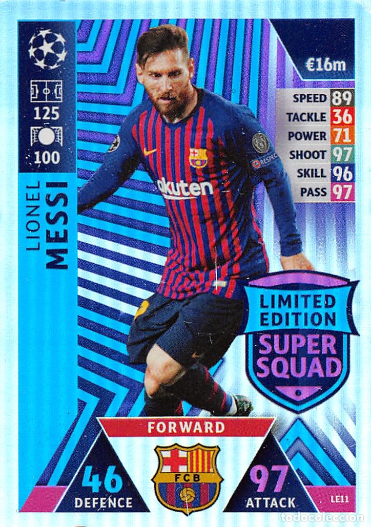 Cartes &agrave; collectionner de Football: TOPPS MATCH ATTAX UCL (EDICION INDIA) 18/19 2018/2019 #LE11 LIONEL MESSI (FC BARCELONA) LIMITED EDT