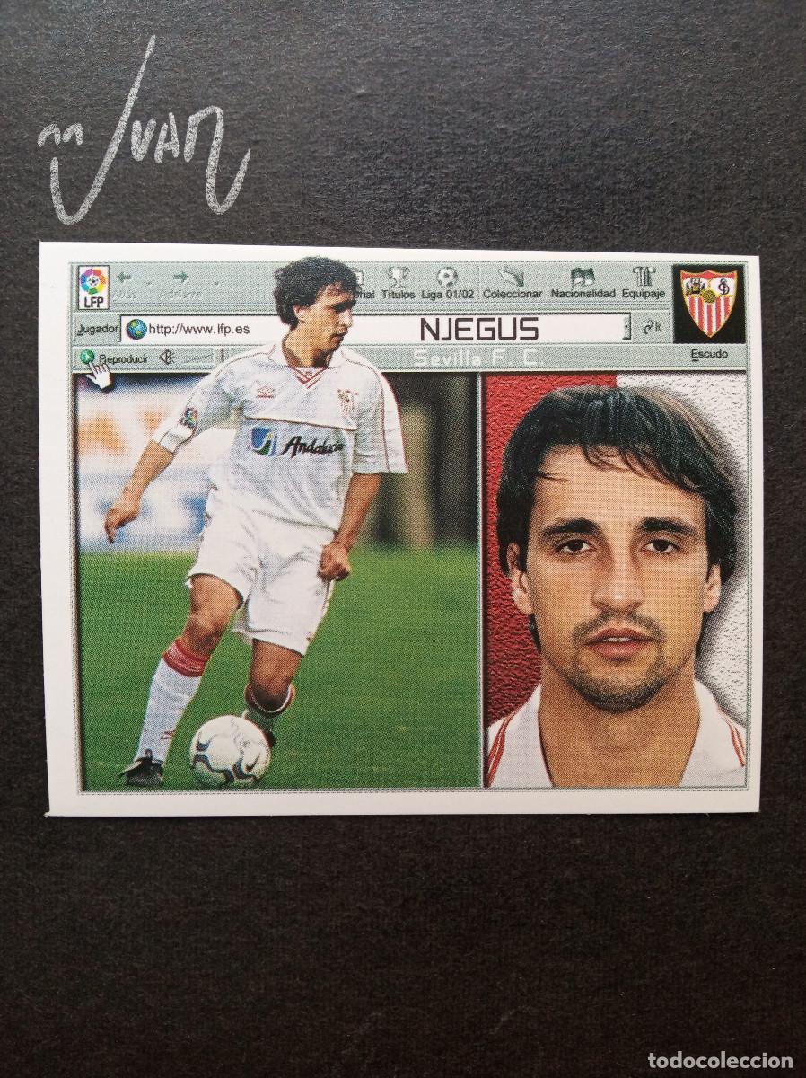Cromos de f&uacute;tbol: FICHAJE N&ordm; 20 NJEGUS SEVILLA SERBIA ⚽ COLECCIONES ESTE &reg; 2001 2002 LIGA 01 02 SIN PEGAR NUNCA NUEVO
