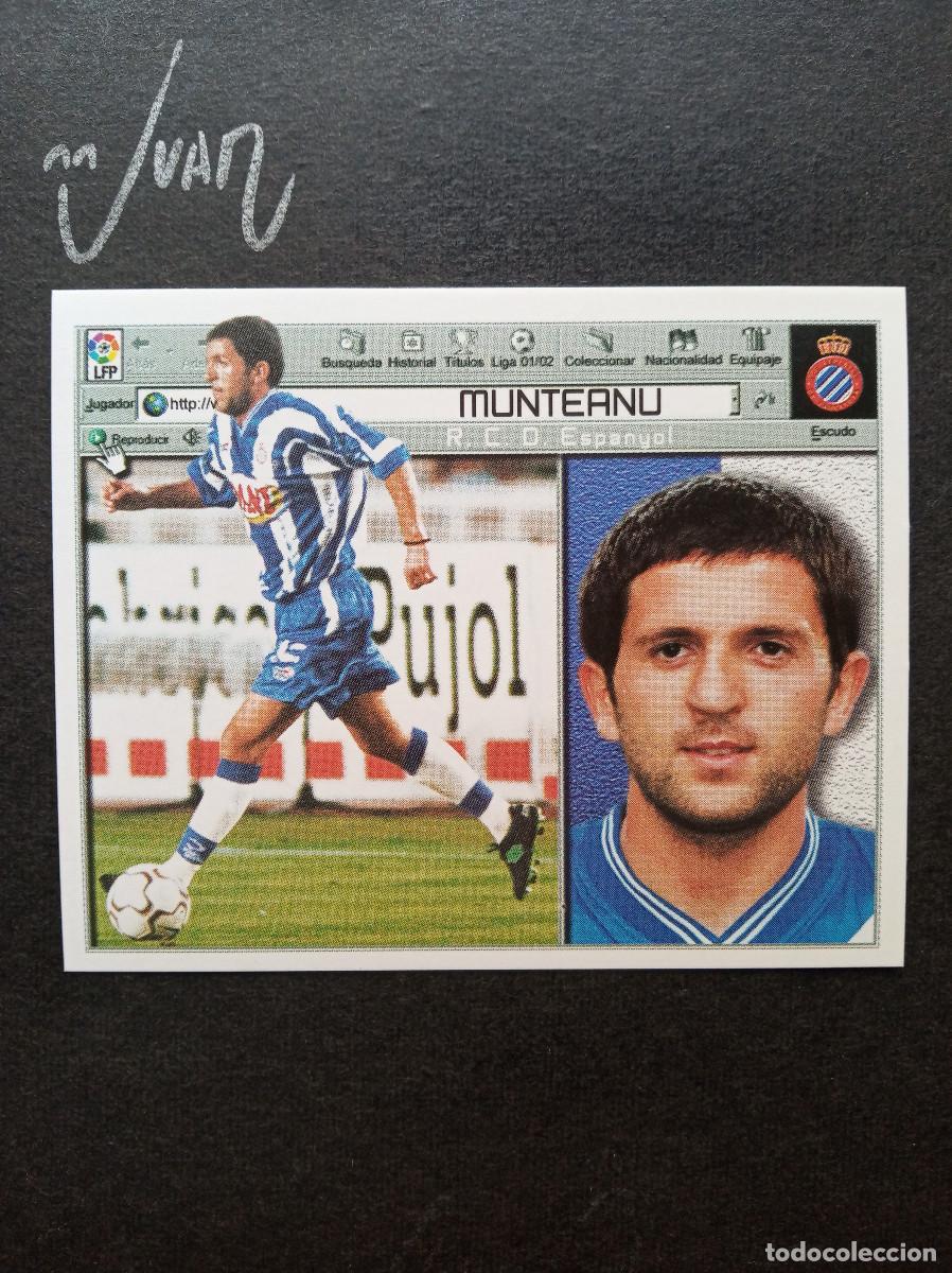 Fu&szlig;ball-Sticker: FICHAJE N&ordm; 24 MUNTEANU RCD ESPANYOL ⚽ COLECCIONES ESTE &reg; 2001 2002 LIGA 01 02 SIN PEGAR NUNCA NUEVO