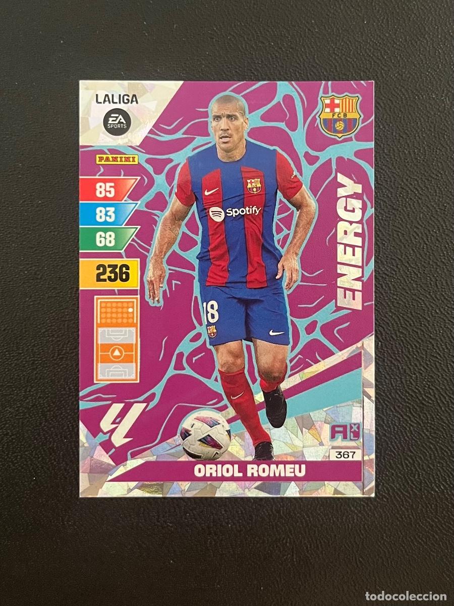 Cromos de f&uacute;tbol: 367 ORIOL ROMEU FC BARCELONA BAR&Ccedil;A ENERGY ADRENALYN 2023 2024 PANINI CROMO LA LIGA 23 24