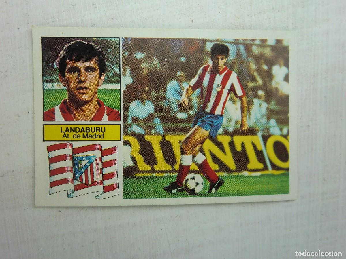 Cromos de f&uacute;tbol: Cromo f&uacute;tbol LIGA ESTE 82-83 1982-1983: LAND&Aacute;BURU (At. Madrid), &uacute;ltimos fichajes N&ordm; 3, versi&oacute;n doble
