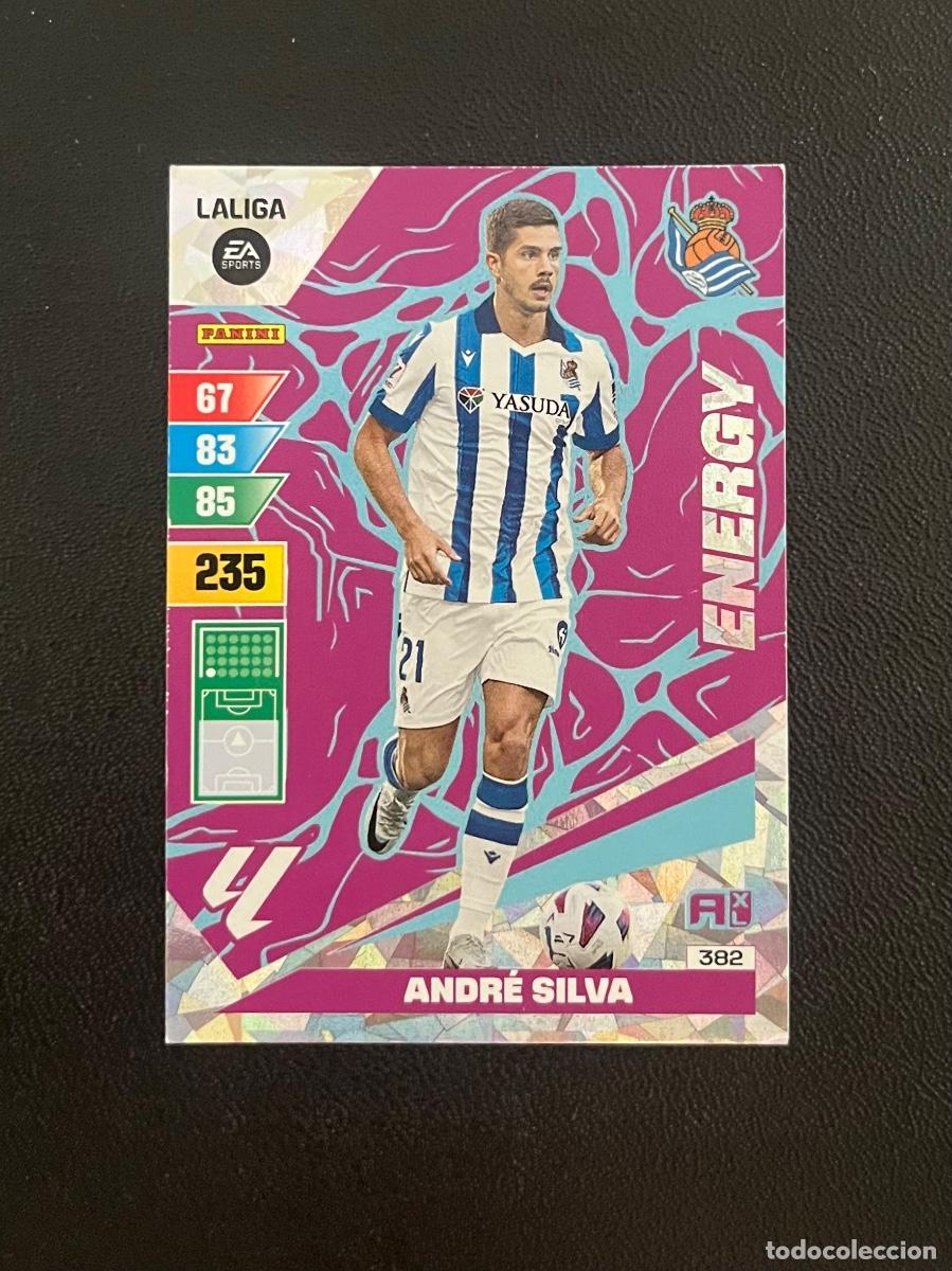 Cromos de f&uacute;tbol: 382 ANDR&Eacute; SILVA REAL SOCIEDAD ENERGY ADRENALYN 2023 2024 PANINI CROMO LA LIGA 23 24