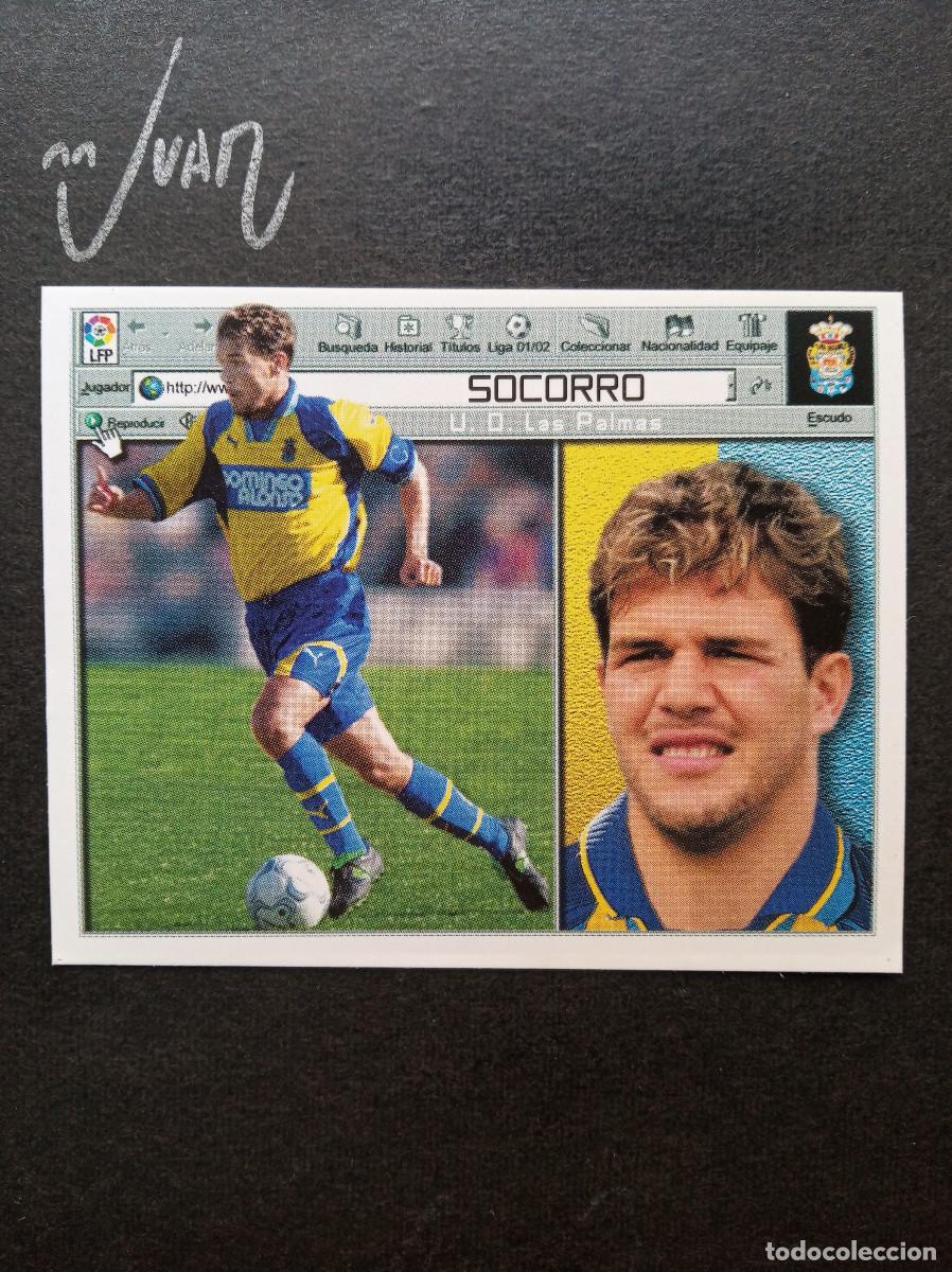 Cromos de Futebol: COLOCA SOCORRO UD LAS PALMAS ⚽ COLECCIONES ESTE &reg; 2001 2002 LIGA 01 02 SIN PEGAR NUNCA PEGADO NUEVO