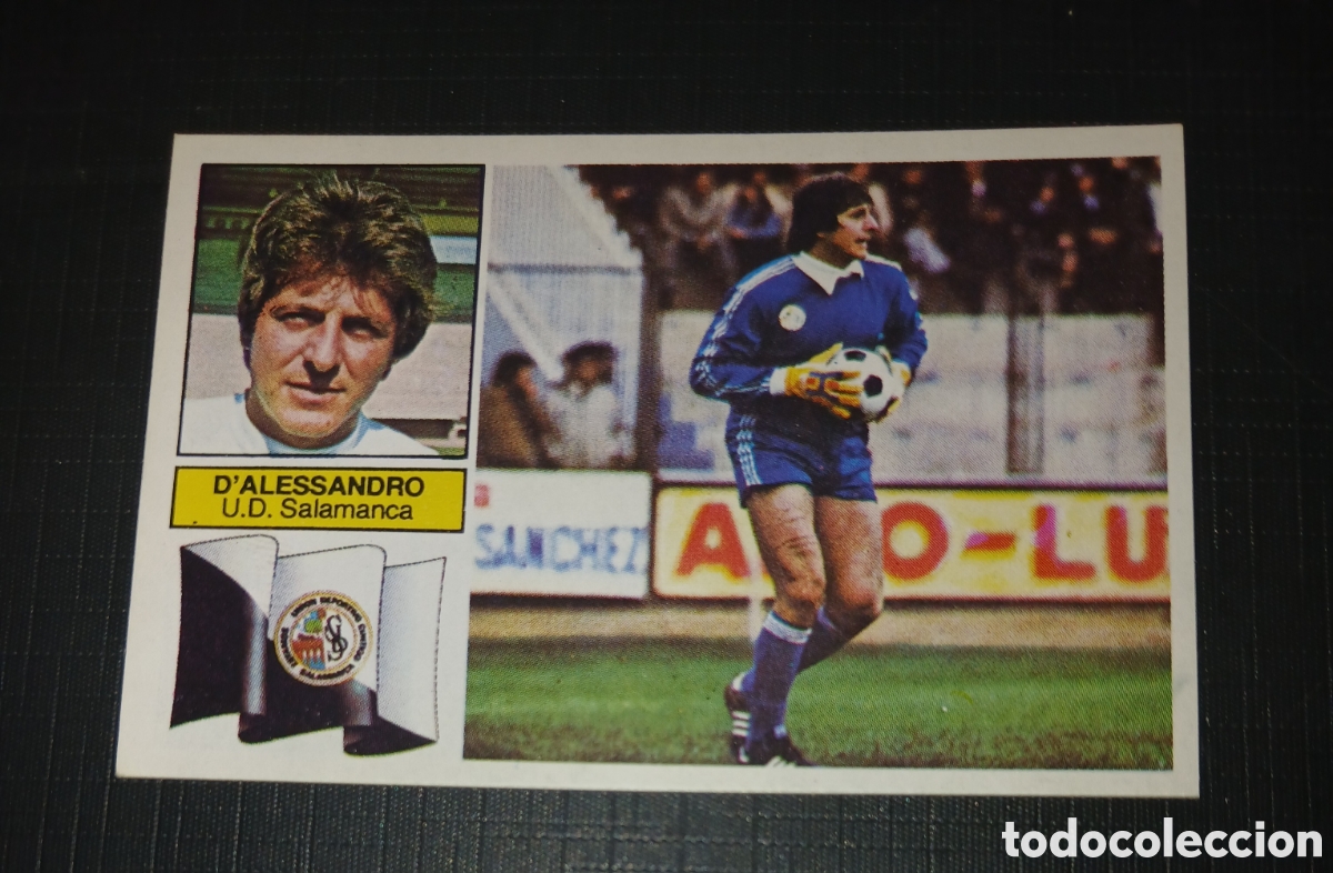 Cromos de Futebol: Cromo D'Alessandro U.D. Salamanca Ed. Este Liga 1982 1983 82-83 Sin pegar, nunca pegado