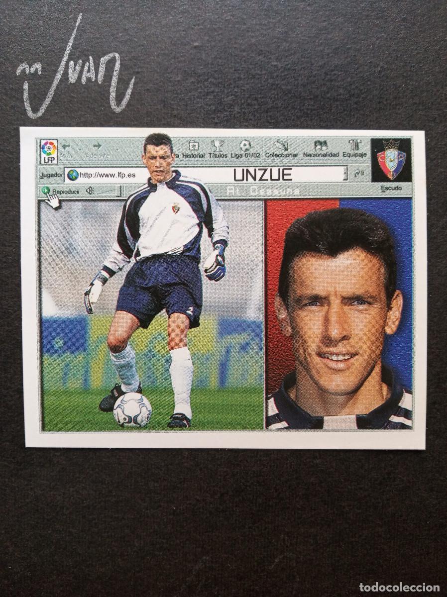 Cromos de f&uacute;tbol: COLOCA UNZUE C AT OSASUNA ⚽ COLECCIONES ESTE &reg; 2001 2002 LIGA 01 02 SIN PEGAR NUNCA PEGADO NUEVO