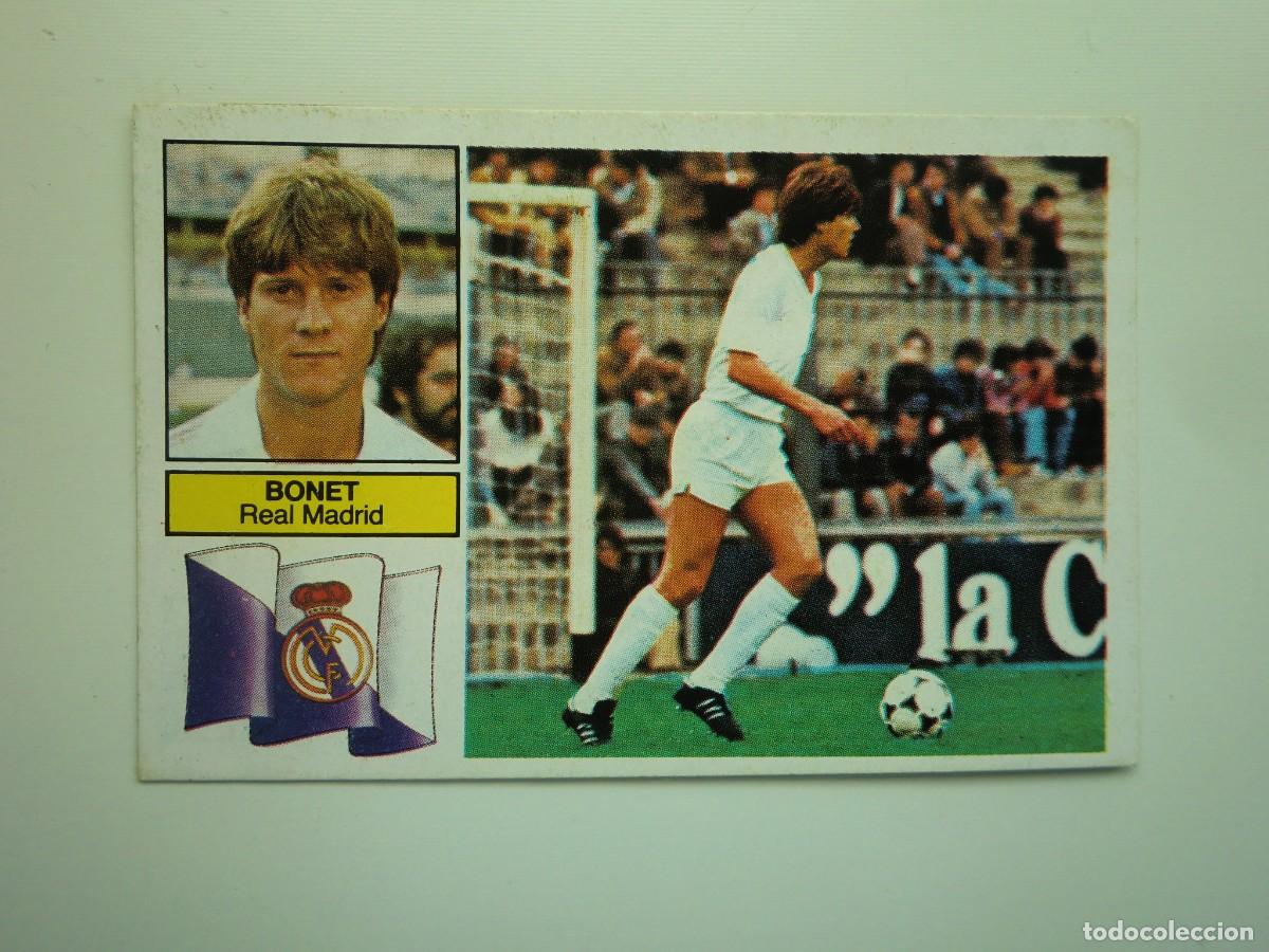 Cromos de f&uacute;tbol: Cromo de f&uacute;tbol LIGA ESTE 82-83 1982-1983: BONET (R. Madrid), &uacute;ltimos fichajes N&ordm; 7, versi&oacute;n doble