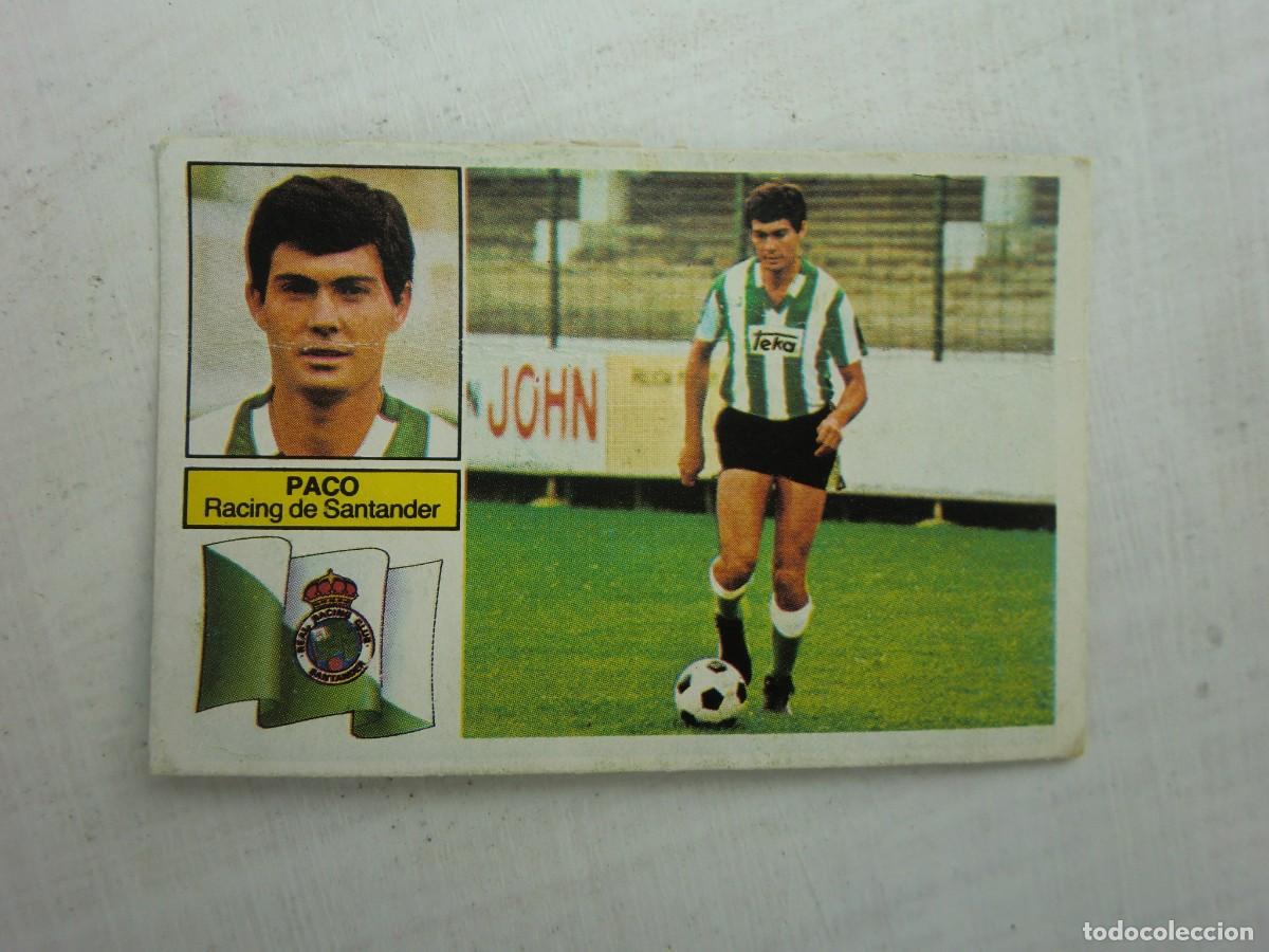 Cromos de f&uacute;tbol: Cromo de f&uacute;tbol LIGA ESTE 82-83 1982-1983: PACO (Racing de Santander), &uacute;ltimos fichajes N&ordm; 11