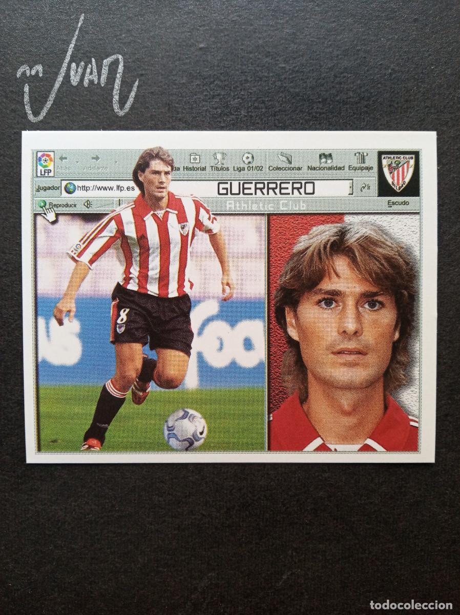 Football Stickers: GUERRERO ATHLETIC CLUB BILBAO ⚽ COLECCIONES ESTE &reg; 2001 2002 LIGA 01 02 SIN PEGAR NUNCA PEGADO NUEVO