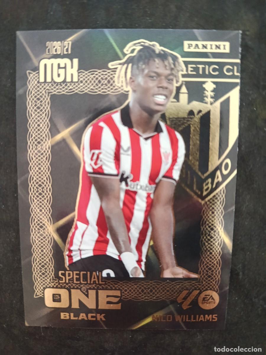 Cromos de f&uacute;tbol: MGK 2026/27 MEGACRACKS PANINI. NICO WILLIAMS &rdquo;ONE BLACK&rdquo;