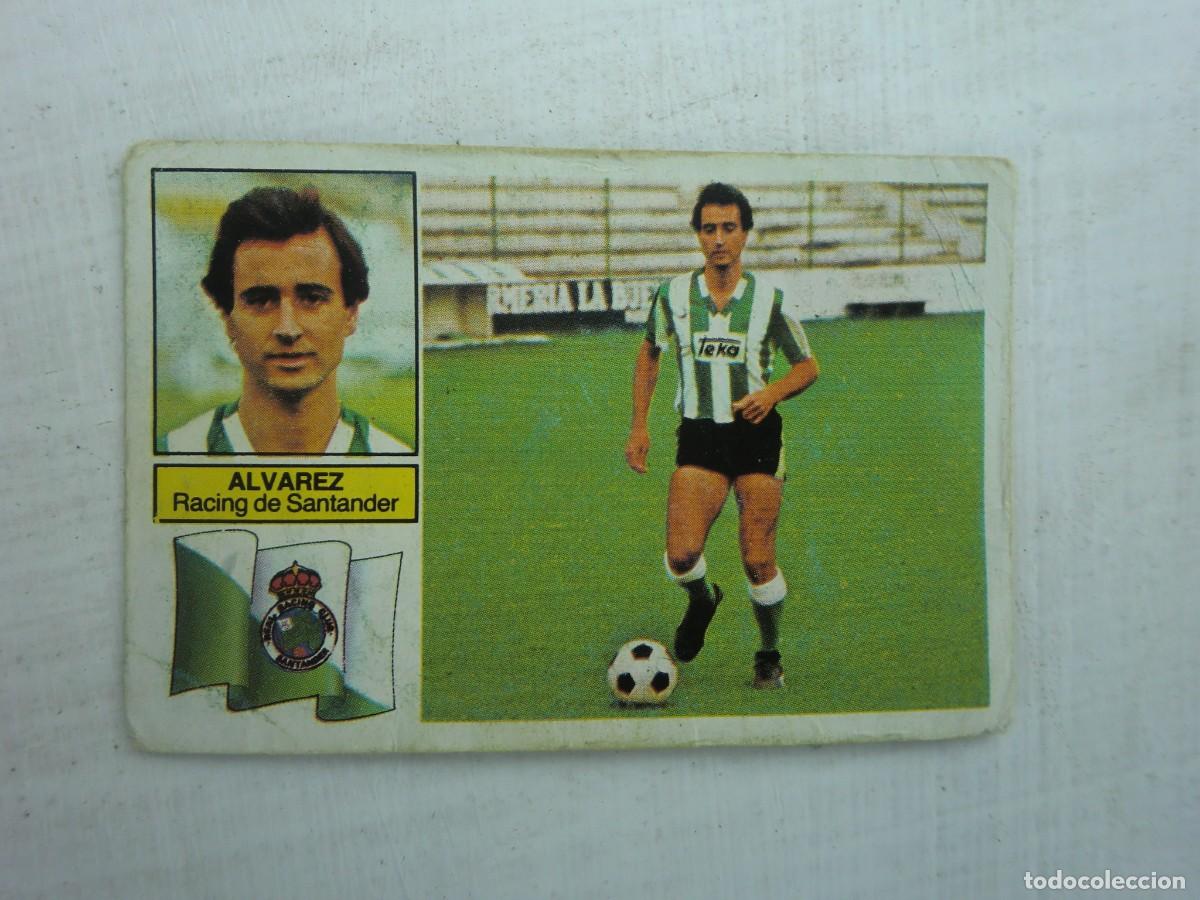 Cromos de f&uacute;tbol: Cromo de f&uacute;tbol LIGA ESTE 82-83 1982-1983: &Aacute;LVAREZ (Racing de Santander), &uacute;ltimos fichajes N&ordm; 21