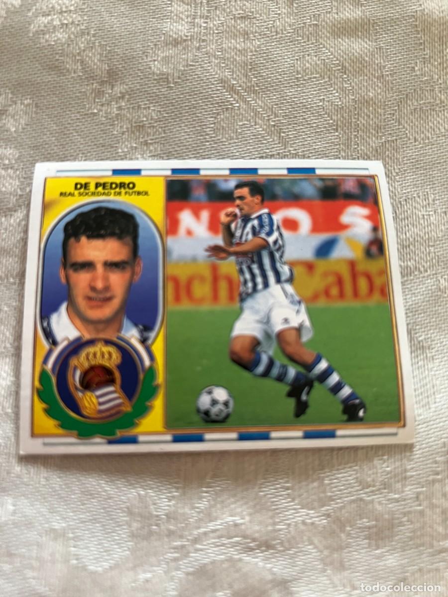 Cromos de f&uacute;tbol: DE PEDRO REAL SOCIEDAD SIN PEGAR EDICIONES ESTE 1996-97