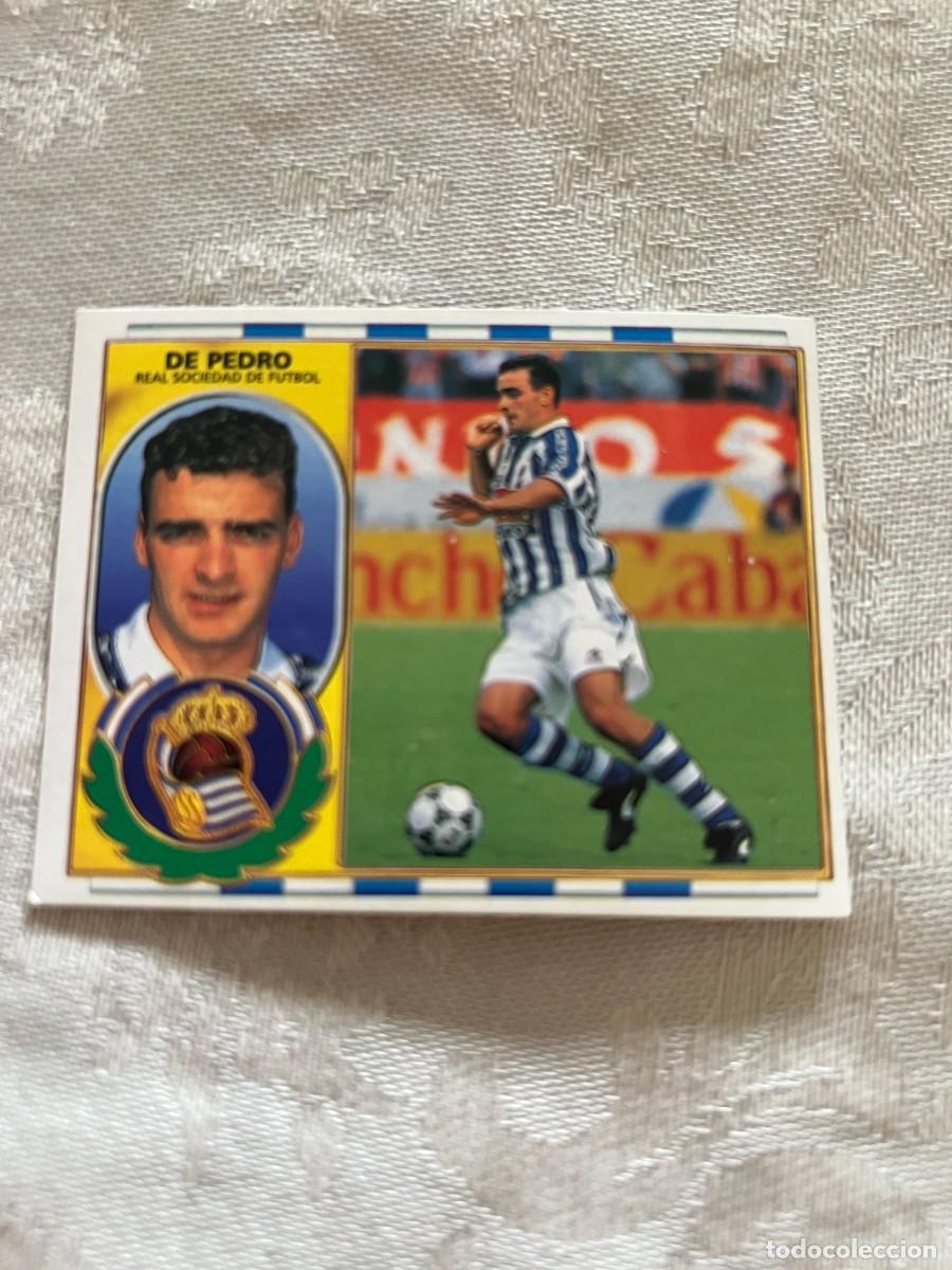Cromos de f&uacute;tbol: DE PEDRO REAL SOCIEDAD SIN PEGAR EDICIONES ESTE 1996-97