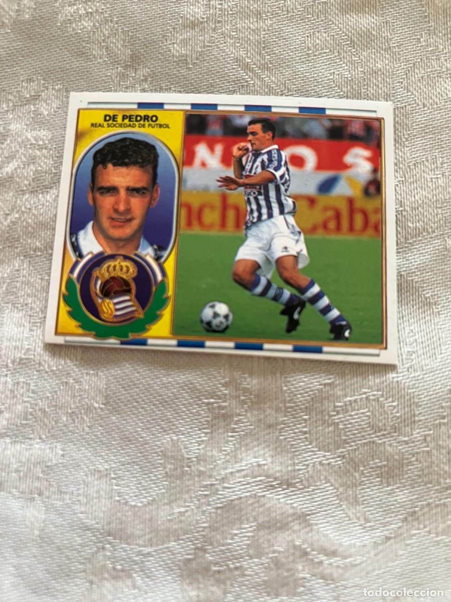 Cromos de f&uacute;tbol: DE PEDRO REAL SOCIEDAD SIN PEGAR EDICIONES ESTE 1996-97