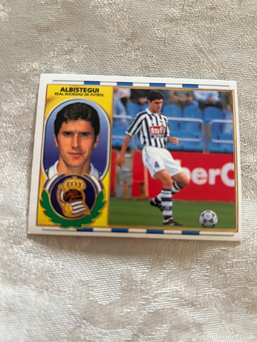 Fu&szlig;ball-Sticker: ALB&Iacute;STEGUI REAL SOCIEDAD SIN PEGAR EDICIONES ESTE 1996-97
