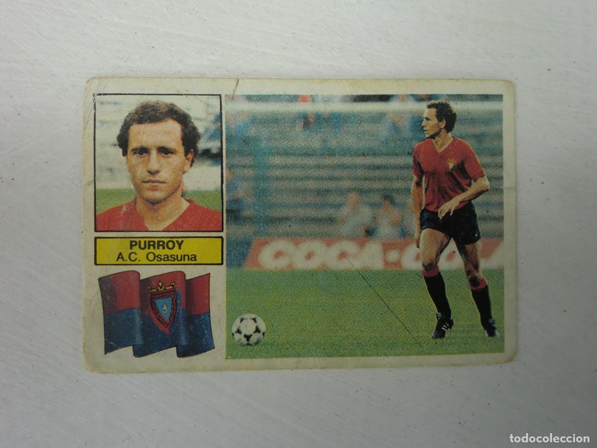 Fu&szlig;ball-Sticker: Cromo de f&uacute;tbol LIGA ESTE 82-83 1982-1983: PURROY (Osasuna), &uacute;ltimos fichajes N&ordm; 28 bis