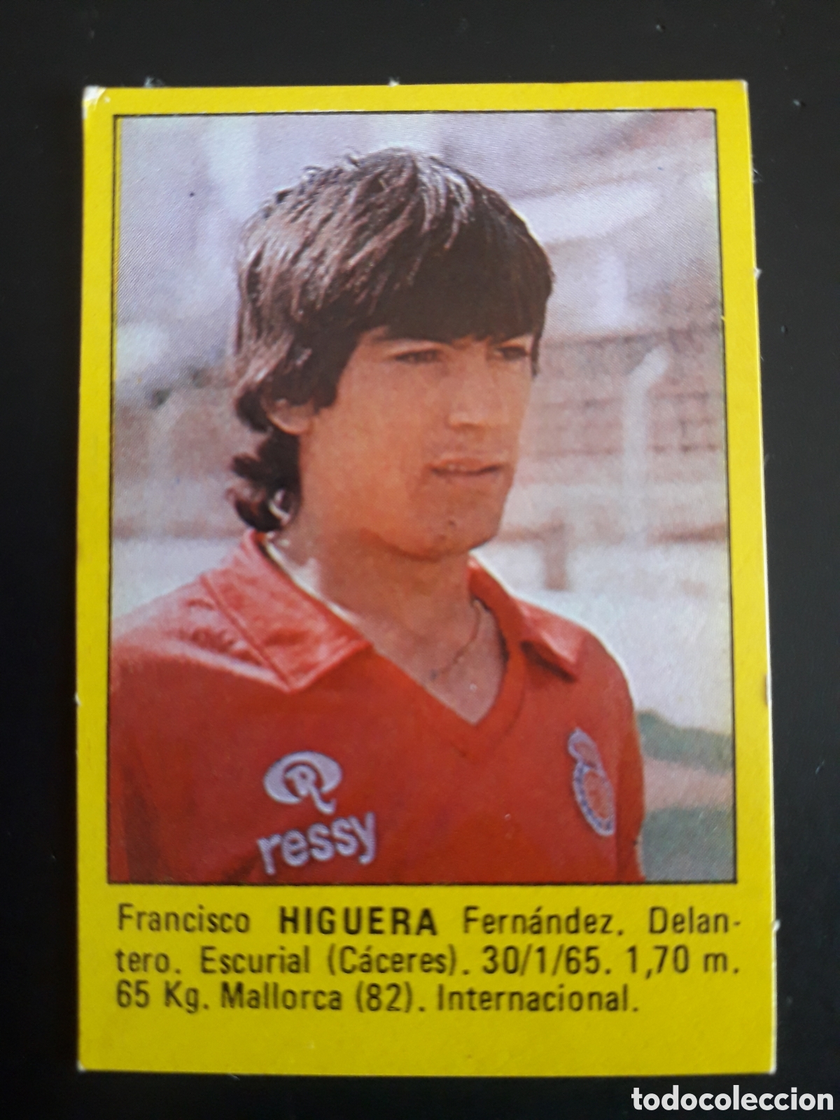 Fu&szlig;ball-Sticker: HIGUERA MALLORCA SUPER F&Uacute;TBOL 84 83-84 1983-1984 ROLL&Aacute;N DESPEGADO PEDIDO M&Iacute;NIMO 3&euro;