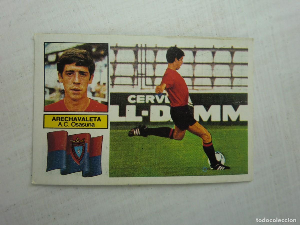 Fu&szlig;ball-Sticker: Cromo de f&uacute;tbol LIGA ESTE 82-83 1982-1983: ARECHAVALETA (Osasuna), &uacute;ltimos fichajes N&ordm; 28 bis