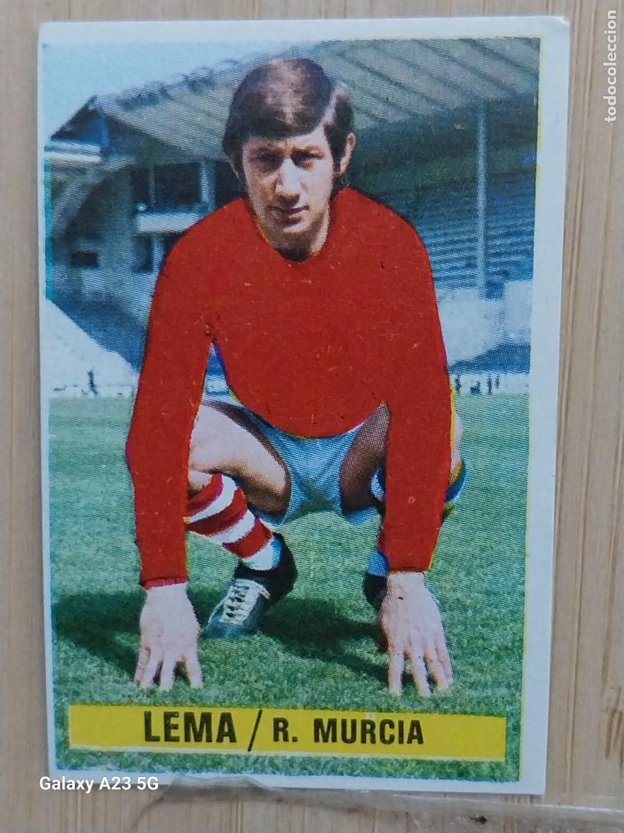 Cromos de f&uacute;tbol: LEMA COLOCA MURCIA ED ESTE LIGA 1974 74 75 CROMO SIN PEGAR NUNCA