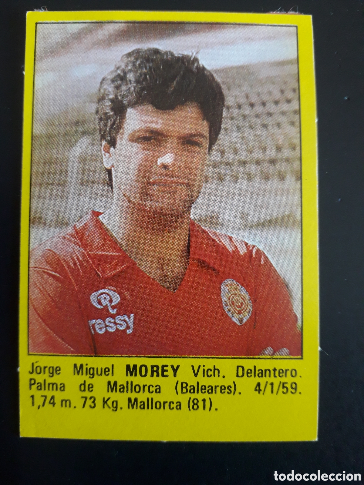 Cromos de f&uacute;tbol: MOREY, MALLORCA SUPER F&Uacute;TBOL 84 83-84 1983-1984 ROLL&Aacute;N DESPEGADO PEDIDO M&Iacute;NIMO 3&euro;