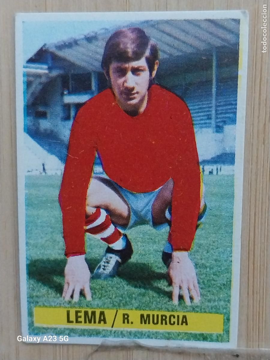 Cromos de f&uacute;tbol: LEMA COLOCA MURCIA ED ESTE LIGA 1974 74 75 CROMO SIN PEGAR NUNCA **********