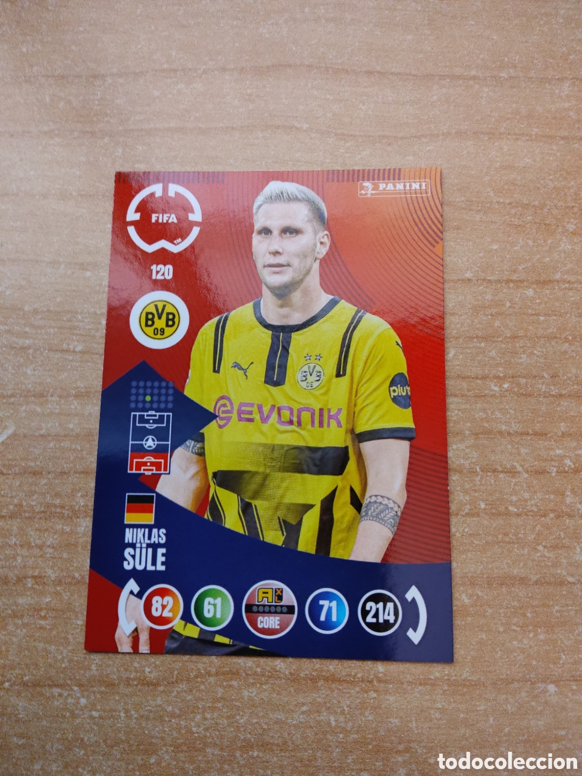 Cartes &agrave; collectionner de Football: 120 NIKLAS SULE BORUSSIA DORTMUND MUNDIAL DE CLUBES ADRENALYN 2025