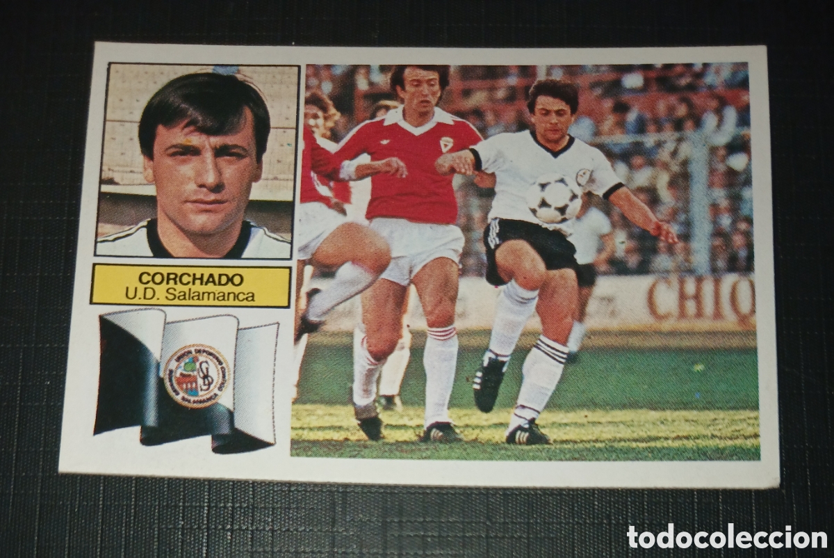 Cartes &agrave; collectionner de Football: Cromo Corchado U.D. Salamanca Ed. Este Liga 1982 1983 82-83 Sin pegar, nunca pegado
