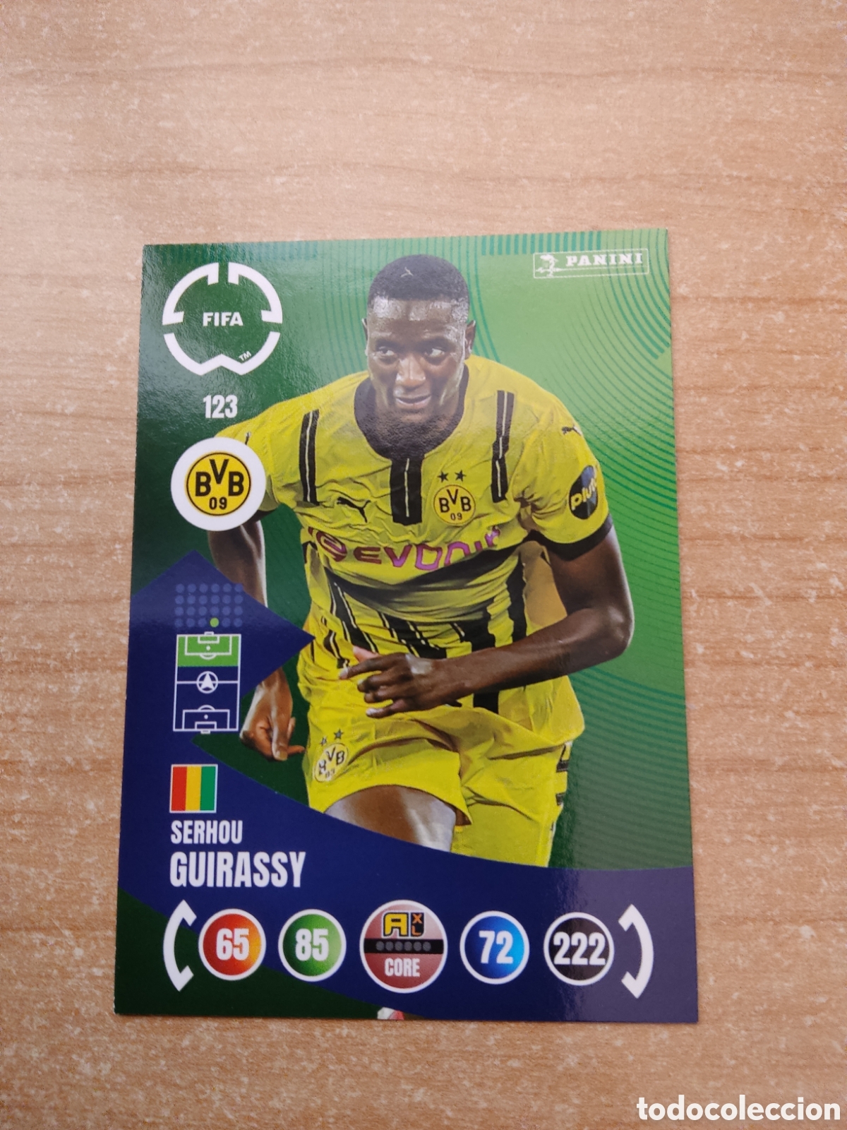 Figurine di Calcio: 123 SERHOU GUIRASSY BORUSSIA DORTMUND MUNDIAL DE CLUBES ADRENALYN 2025