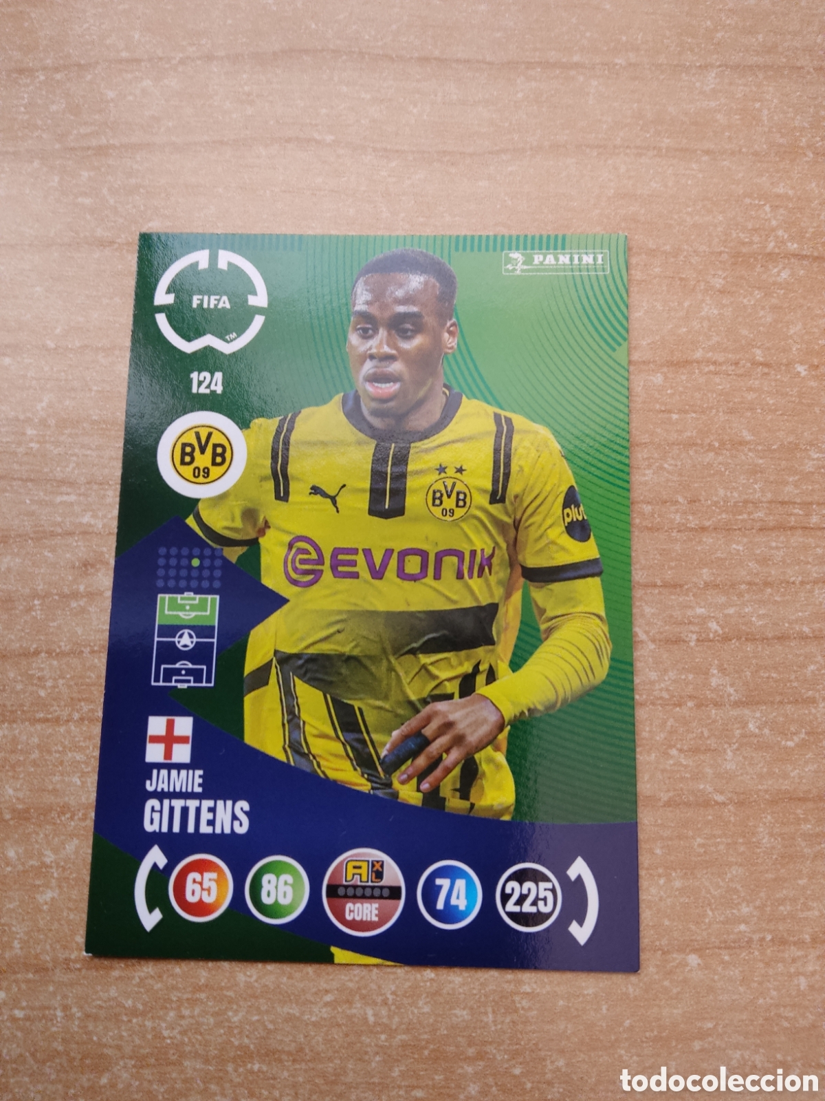 Figurine di Calcio: 124 JAMIE GITTENS BORUSSIA DORTMUND MUNDIAL DE CLUBES ADRENALYN 2025