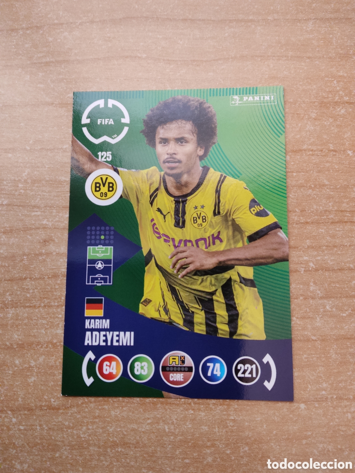 Figurine di Calcio: 125 KARIM ADEYEMI BORUSSIA DORTMUND MUNDIAL DE CLUBES ADRENALYN 2025