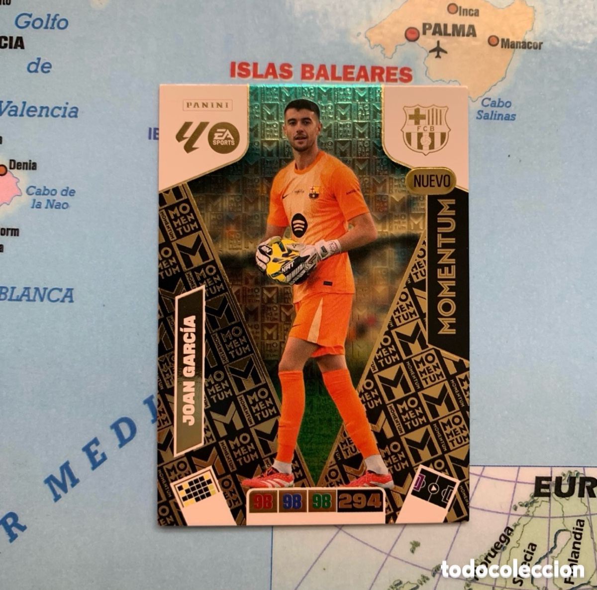 Cromos de f&uacute;tbol: Joan Garcia nuevo Momentum Del Barcelona cromo adrenalyn XL 25-26 2025-2026
