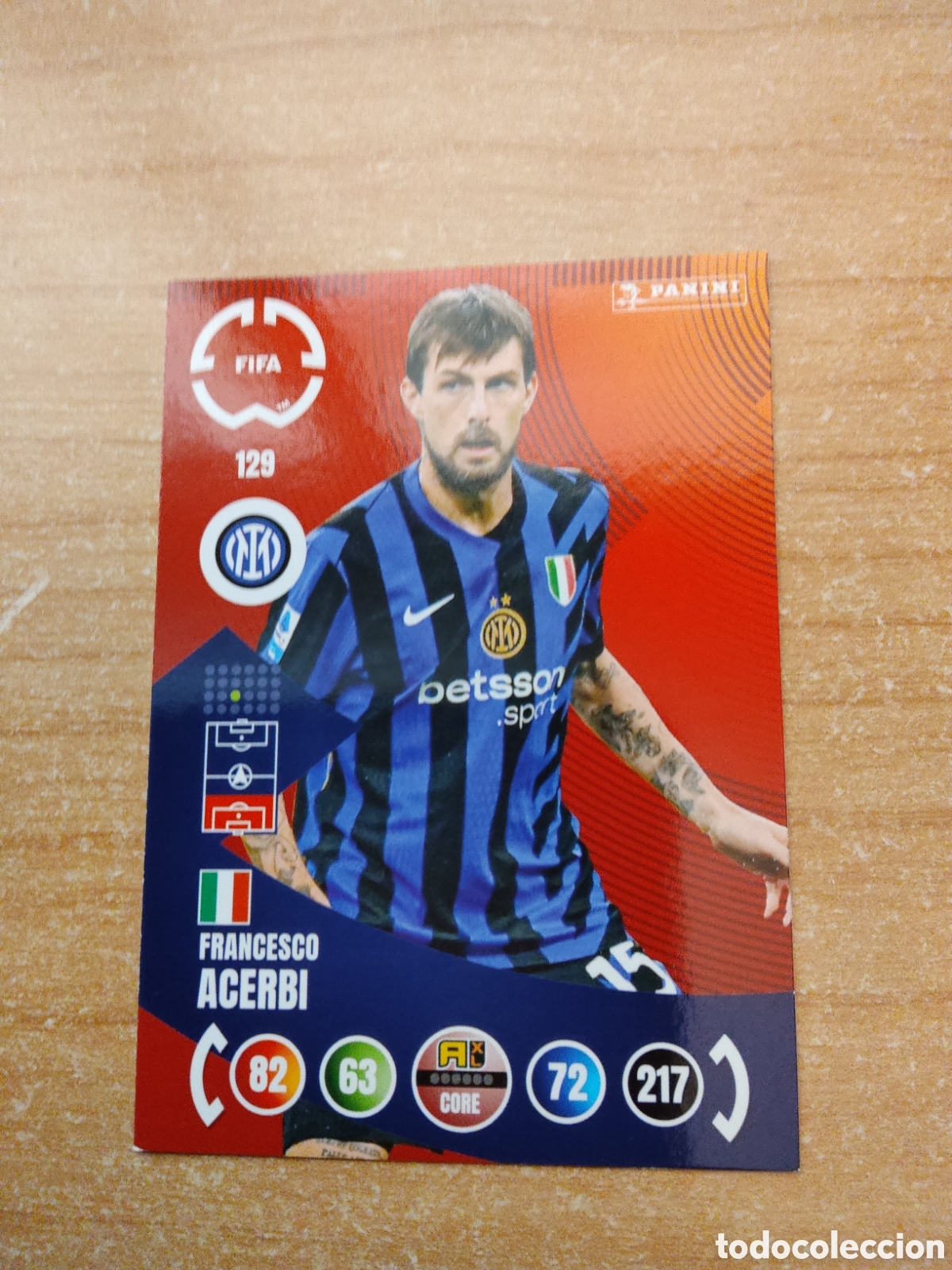 Cromos de Futebol: 129 FRANCESCO ACERBI INTER MILAN MUNDIAL DE CLUBES ADRENALYN 2025