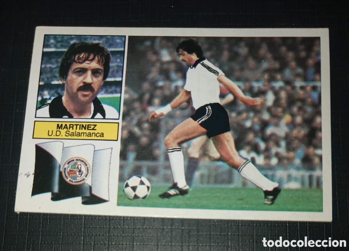 Fu&szlig;ball-Sticker: Cromo fichaje coloca Mart&iacute;nez U.D. Salamanca Ed. Este Liga 1982 1983 82-83 Sin pegar, nunca pegado