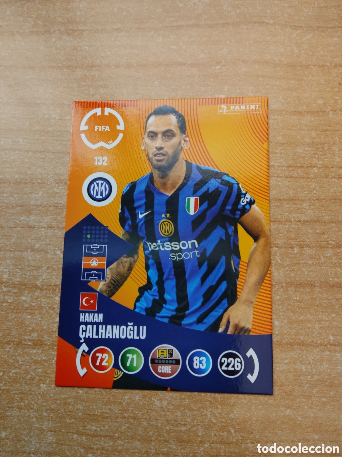 Fu&szlig;ball-Sticker: 132 HAKAN CALHANOGLU INTER MILAN MUNDIAL DE CLUBES ADRENALYN 2025