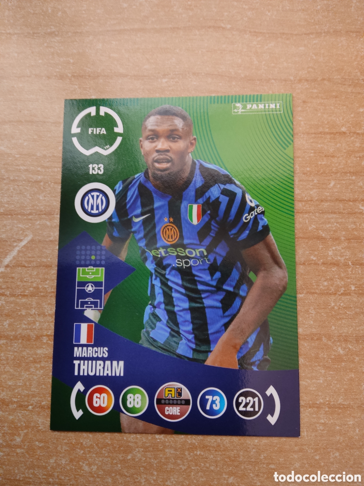 Fu&szlig;ball-Sticker: 133 MARCUS THURAM INTER MILAN MUNDIAL DE CLUBES ADRENALYN 2025