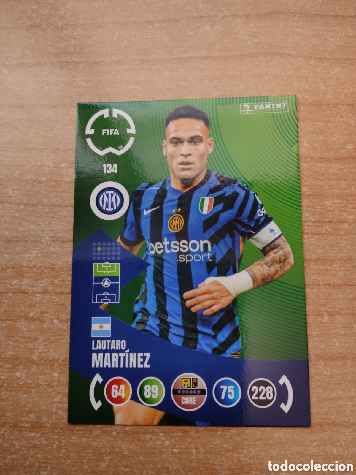 Fu&szlig;ball-Sticker: 134 LAUTARO MARTINEZ INTER MILAN MUNDIAL DE CLUBES ADRENALYN 2025