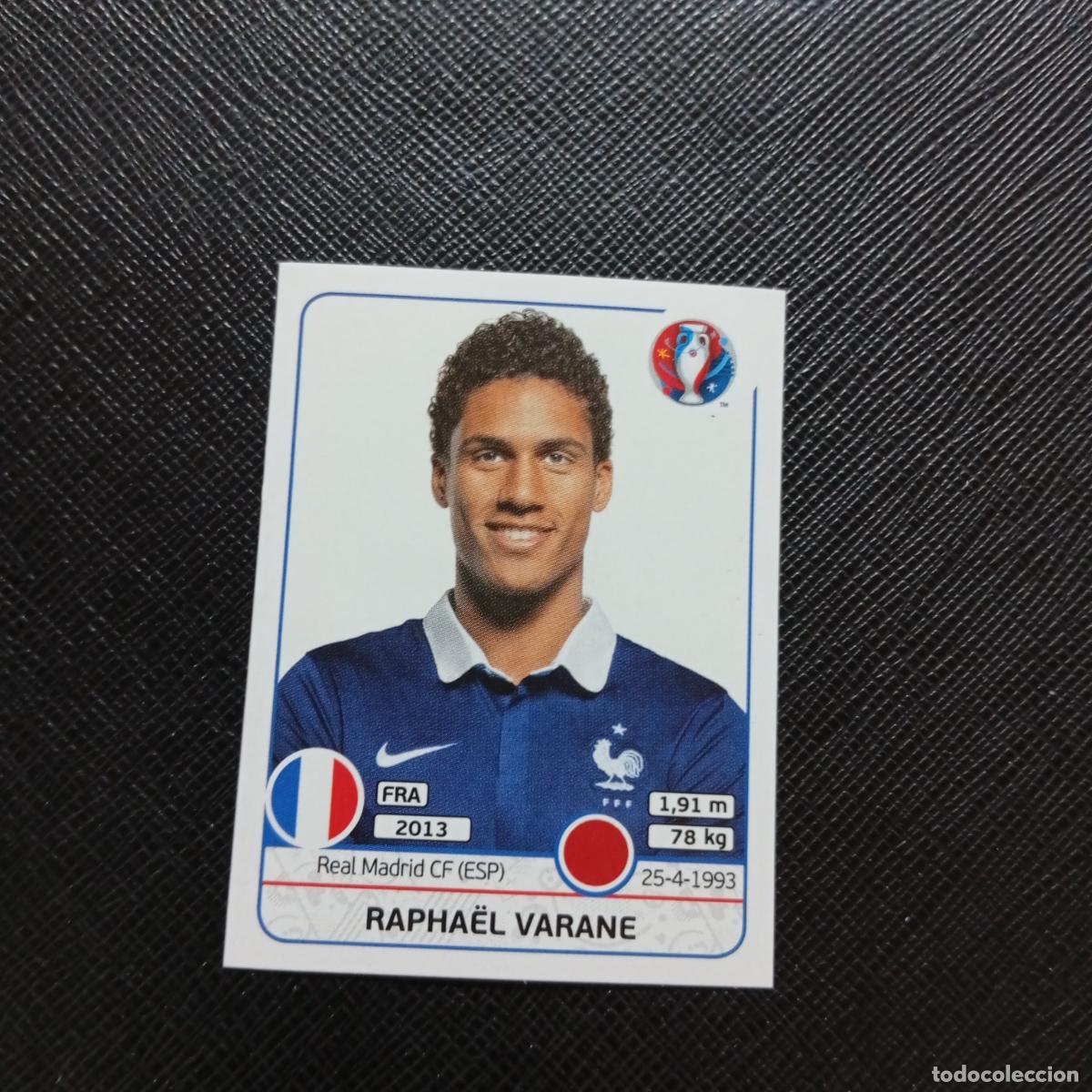Fu&szlig;ball-Sticker: 20 VARANE FRANCIA PANINI EURO EUROCOPA FRANCIA 2016 CROMO FUTBOL 16 - SIN PEGAR